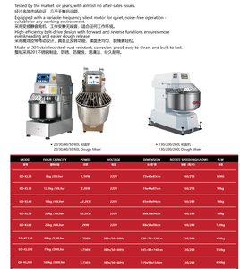 10kg 15kg 20kg 25kg 30kg 50kg 100kg thiết bị nướng bánh pizza trộn xoắn ốc máy làm bánh mì Máy trộn bột - Product Image 4