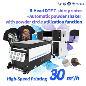 <span class=keywords><strong>Kit</strong></span> d'imprimante DTF ZUNSUNJET A1 2406 avec alimentation automatique de poudre, 6 têtes d'impression, 6 têtes I3200 - Product Image 1