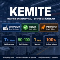 Climatiseur industriel multi-zones Kemite avec compresseur scroll R410A, système de refroidissement par évaporation indirecte, système HVAC split pour usine
