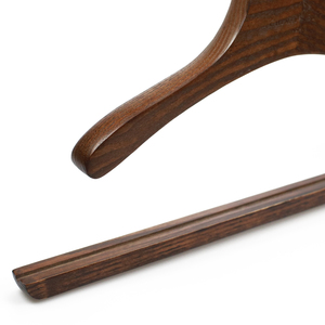 2025 Phong Cách Mới Mở End Sang Trọng Sồi Gỗ Áo Móc Áo Chống-Trượt Quần Thanh Duy Nhất Quần Áo Tổ Chức Biểu Tượng Tùy Chỉnh Tủ Quần Áo - Product Image 5