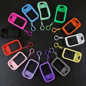 Pocket Hand Sanitizer Pump Sprayer <b>Bottle</b> 38ml-50ml Plastic Credit Card with Silicone Case Multi-color Screen Printed - Product Image 6