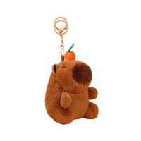 Porte-clés en peluche poupée Capibara mignonne bulle soufflant et décompression secouant son doux cadeau autres porte-clés porte-clés en gros