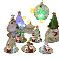 Ornements en verre de Noël du Père Noël et du bonhomme de neige, fabrication artisanale par soufflage de verre, marque LONGXIN, pour la décoration de voiture, fabriqués en Chine.