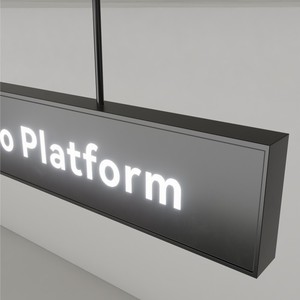 Panneau publicitaire personnalisé en aluminium et acrylique Boîte à lumière de taille personnalisée Indicateur de cabine à DEL Panneau lumineux guidé - Product Image 3