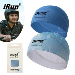 <span class=keywords><strong>IRun</strong></span> Running Skull Caps Sweat Wicking Ciclismo Cooling Hat Impresión personalizada Poliéster Casco Liner Skull Cap Beanie Ciclismo Cap - Product Image 1