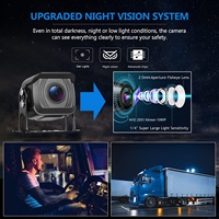 Moniteur DVR à écran tactile de 7 pouces, écran partagé, AHD 1080P, lecteur MP3 MP5 USB, enregistrement en boucle, 4 caméras de recul, 12-36v pour camping-car, caravane