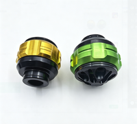 Kit de capuchons de fourche pour moto - Cache anti-chute en aluminium CNC pour ajustement universel