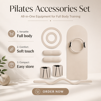 Kit de fitness personnalisé avec logo : ballon de yoga, anneau de Pilates, poids de cheville en silicone, bande de résistance pour Pilates à domicile