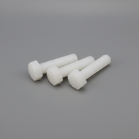 Vis à tête hexagonale en plastique usinées CNC de haute précision, en nylon PA66/POM/PTFE, fixations durables, tailles personnalisées, fourniture directe usine