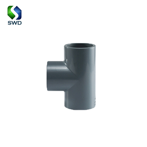 Salvador Chất lượng cao 1 ''uPVC sch80 phụ kiện ổ cắm DIN tiêu chuẩn bằng <span class=keywords><strong>TEE</strong></span> cho hóa chất công nghiệp phụ kiện đường ống nhựa - Product Image 1