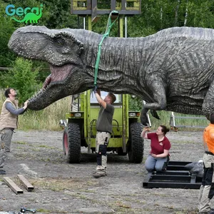 Gecai คุณภาพสูงกลไกจําลองชีวิต szie ประดิษฐ์ไดโนเสาร์ T-rex สําหรับขาย