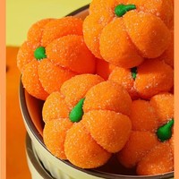 Décoration de gâteau et dessert 3D Citrouille Guimauve Halloween, Lot en vrac 1000g pour pâtisserie de fête
