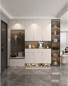 Armoire à chaussures en métal et bois de style industriel moderne pour la maison, la chambre à coucher, le salon, l'hôtel, le bar, l'entrepôt et la salle de bain - Product Image 1