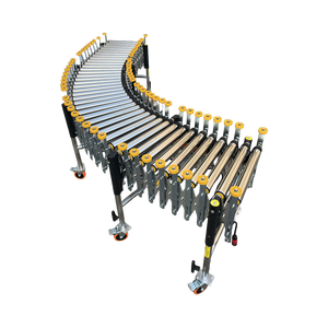 Yan kılavuz ile ağır elektrik Powered esnek genişletilebilir çelik makaralı konveyör - Product Image 2