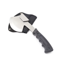 Hache à double lame en acier au carbone de haute qualité, hache de camping, hache tactique industrielle, outil multifonctionnel, coupe-outillage extérieur, noir