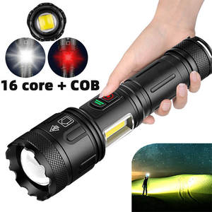 GOLDMORE1 10000 lumens 7 mode lampe de poche tactique étanche led <span class=keywords><strong>flash</strong></span> Xhp160 USB rechargeable lampe de poche de camping en plein air - Product Image 2