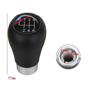 หัวเกียร์รถยนต์หุ้มหนัง 5 6 สปีด ออกแบบตามหลักสรีรศาสตร์ สำหรับ BMW E28 E30 E34 E36 E46 M3 - Product Image 2