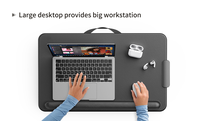 Bureau pour ordinateur portable avec repose-poignet rembourré Convient à un bureau pour ordinateur portable de 17 pouces avec support pour téléphone et tablette