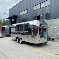Four à pizza mobile camion alimentaire remorque de restauration commerciale remorque alimentaire mobile entièrement équipée à vendre