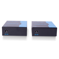 Kit d'extension de fibre optique DMX512 à 2 canaux PKnight, paire émetteur/récepteur, bloc terminal 7 broches, boîtier en fer, portée 2-100 km