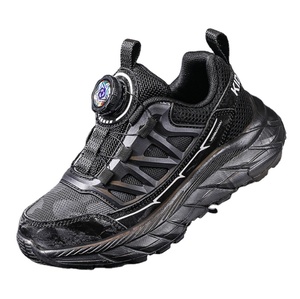 Zapatillas Deportivas de Alta Calidad para Niños, Zapatos Escolares de Piel Sintética para Niños y Niñas, Color Negro - Product Image 1