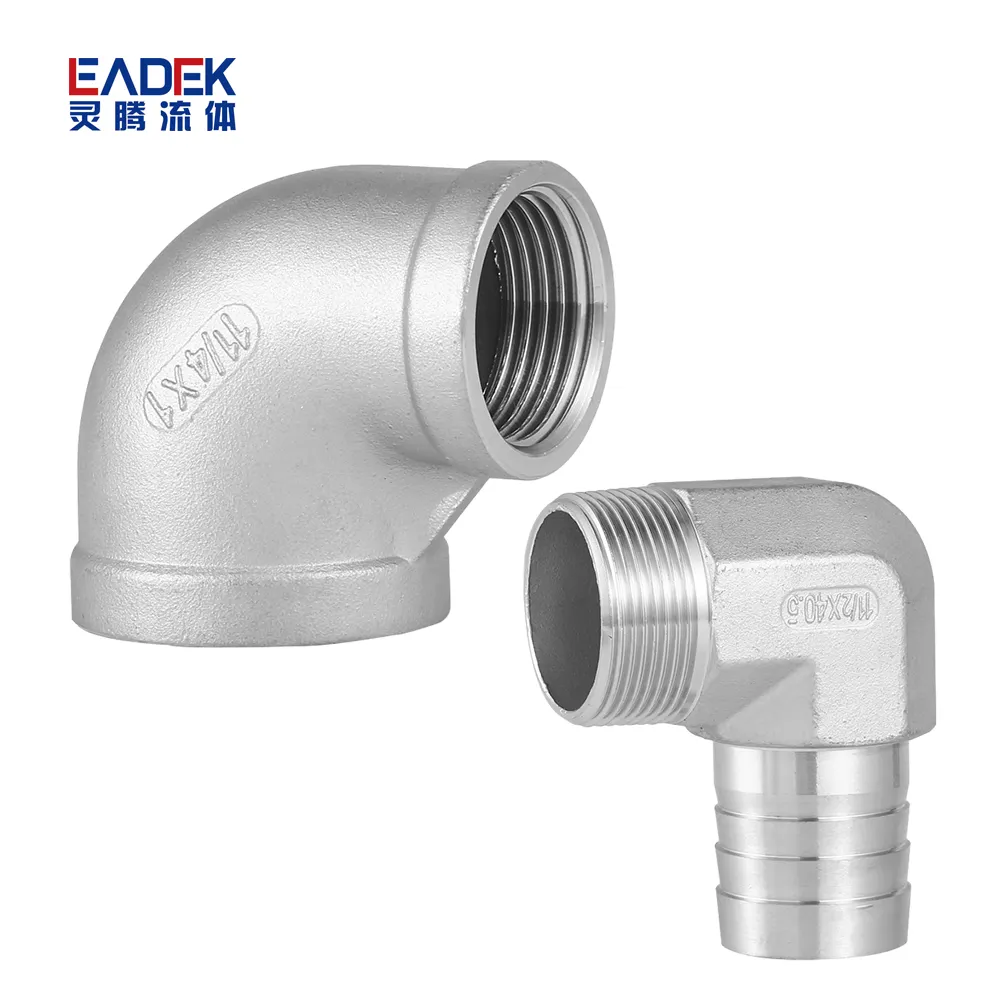 Customized bspt bspp g npt Threaded stainless elbow reducing hose elbow Pipe Fittings