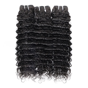 Extensioni per capelli veri naturali a onda profonda, leggere, in trama, tipo parrucca - Product Image 2