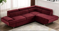 Canapé-lit de rangement sectionnel moderne classique en forme de L tissu de haute qualité maison appartement inclinable ensemble direct d'usine pour entrepôt