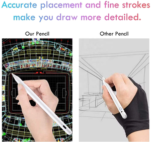 Stylet pour <span class=keywords><strong>iPad</strong></span>, <span class=keywords><strong>iPad</strong></span> Mini, Air, <span class=keywords><strong>Pro</strong></span>, <span class=keywords><strong>Pencil</strong></span> avec fonction sans latence, haute précision, détection d'inclinaison et rejet des mouvements non contrôlés - Product Image 5