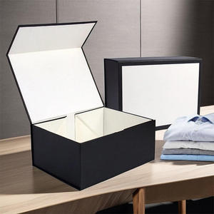 Custom Logo Elegant Luxury Magnetic Gift Box with Glossy Lamination and Embossing Rigid Folding Box for Apparel - Product Image 2