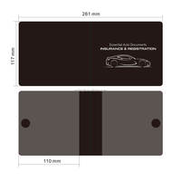 Autocollant fermeture carte en relief porte-documents vinyle véhicule boîte à gants voiture immatriculation portefeuille Auto moto assurance titulaire