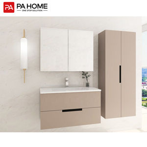 Pa Waterdichte Opslag Ontwerp Spiegel Gootsteen Badkamer Kast Rechthoek Lak Verf Voor Glas Machine Multiplex Custom Design/Kleur - Product Image 2