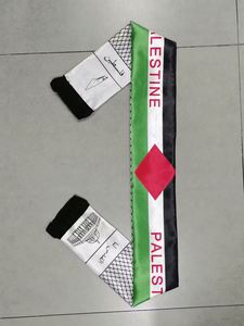Bufanda Promocional con la Bandera Nacional de Palestina, Bufanda de Satén con Diseño Personalizado para Aficionados al Fútbol, Eventos Deportivos - Product Image 6