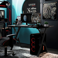 Conception de PC personnalisé Bureau de bureau de jeu à domicile Bureau de bureau bon marché pour les joueurs