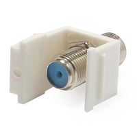 Coupleur Keystone coaxial 2,4 GHz F81 femelle-femelle en cuivre plaqué or pour décodeur et téléviseur