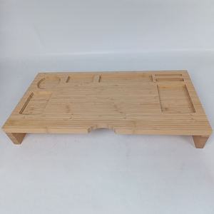 Support d'écran en bambou avec organisateur de rangement, support pour <span class=keywords><strong>ordinateur</strong></span> <span class=keywords><strong>portable</strong></span>, téléphone <span class=keywords><strong>portable</strong></span>, téléviseur, <span class=keywords><strong>imprimante</strong></span>, support de bureau, conteneur pour écran - Product Image 5