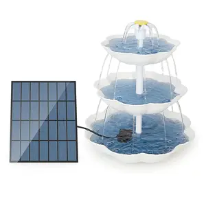 AISITIN 태양 분수 조류 목욕, 분리형 3.5W 장식 분수, DIY 물 특징 정원