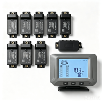 Système de surveillance de la pression des pneus, alarme sonore et lumineuse, écran LCD 2,6 pouces, capteur de pression interne 24V tpms, camion, bus, remorque