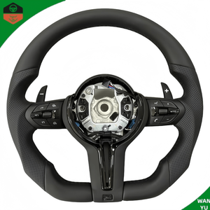 Volante Deportivo de Fibra de Carbono y Cuero para F10 F20 F30 F32 F36 F80 F82 M3 M4 <span class=keywords><strong>M</strong></span> <span class=keywords><strong>Sport</strong></span>, Volante Deportivo para Interiores - Product Image 3