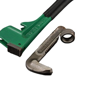 Clé à <span class=keywords><strong>cliquet</strong></span> de plomberie réglable personnalisée, poignée forgée, finition chromée, acier au carbone bon marché, outils de bricolage, support OEM disponible - Product Image 3