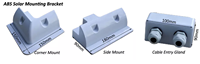 Support de montage de panneau solaire EmperySolar EPR-ABS-03 en ABS, surface anodisée, garantie 10 ans, vitesse du vent 60 m/s, utilisation domestique/à bord de yacht