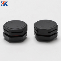 KAKCOM Vente chaude Bouchon d'aération respirant étanche IP68 en nylon M16*1.5 avec joint d'étanchéité en caoutchouc de silicone noir pour fil électrique