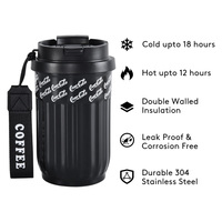 Gobelets isothermes personnalisés en acier inoxydable de 14 oz, écologiques, pour le bureau, les voyages, les tasses à café, anti-fuite, portables, maintien thermique de 12 à 24 heures