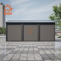 Garage Conteneur Préfabriqué Daxiang Personnalisé 1, 2 ou 3 Voitures avec Appartement Superposé