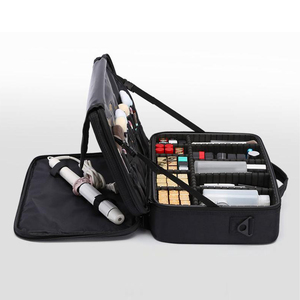 Large Makeup Bags and Cosmetic <strong>Cases</strong> at Budget Friendly Functional for on the Go <strong>with</strong> Special Pink Makeup Brush <strong>Case</strong> Included - Product Image 5