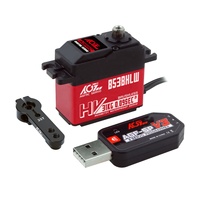 Servo numérique RC expert AGFRC B53BHL V2 31KG 0.090Sec avec moteur brushless, double roulements et engrenages métalliques pour camion tout-terrain 1/10 et robot
