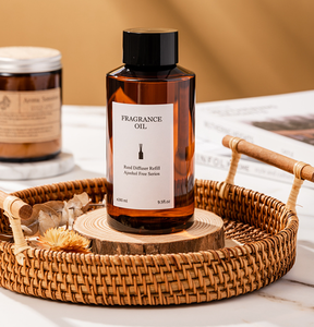 Ensemble de <span class=keywords><strong>diffuseur</strong></span> de roseau de parfum d'intérieur de luxe personnalisé Bâtonnets de désodorisant d'arôme d'huile de bouteille en verre de luxe pour le salon - Product Image 2