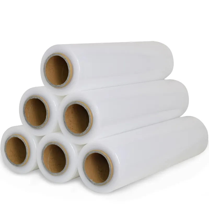 Mẫu miễn phí PE rõ ràng hoặc đen nhựa PE Pallet Stretch Wrap bám phim máy bao bì phim