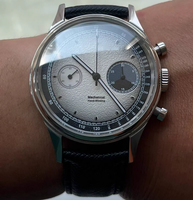Montres mécaniques en acier étanches avec chronomètre et calendrier, design d'usine et personnalisation par lots, pour marque privée
