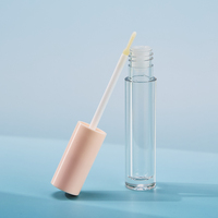 Tube de brillant à lèvres transparent écologique en PET de 5 ml, flacon vide en plastique de calibre 15 pour emballage cosmétique de maquillage des lèvres